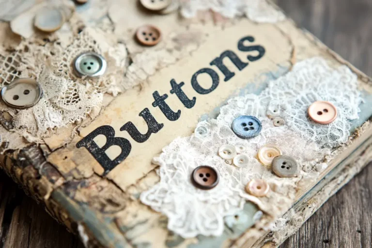 20 Vintage Button Embellishments to Elevate Your Junk Journal Pages