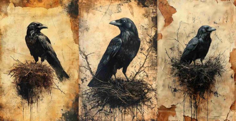 Haunted Raven Nest – Free Halloween Junk Journal Printables (WF0020)