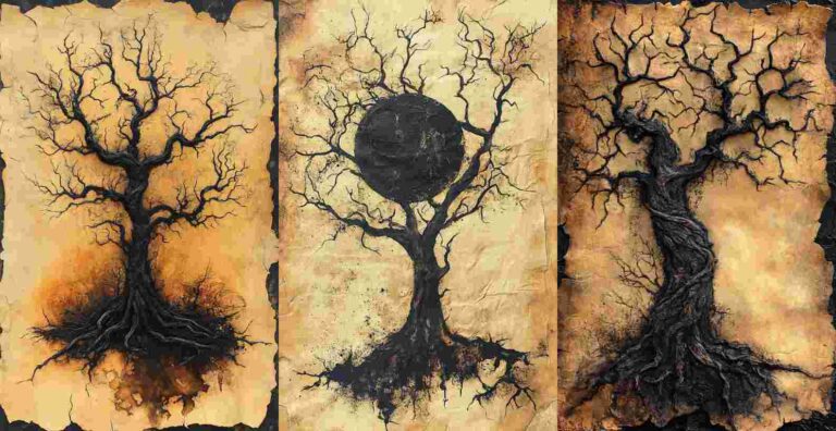 Creepy Hollow Tree – Free Halloween Junk Journal Printables (WF0043)