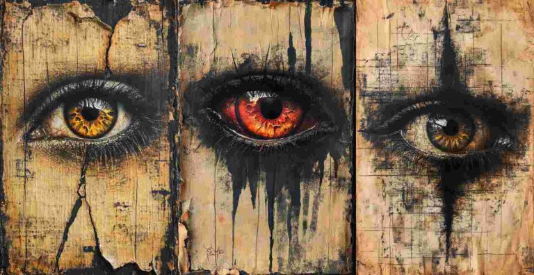 Creepy Eye – Free Halloween Junk Journal Printables (WF0048)