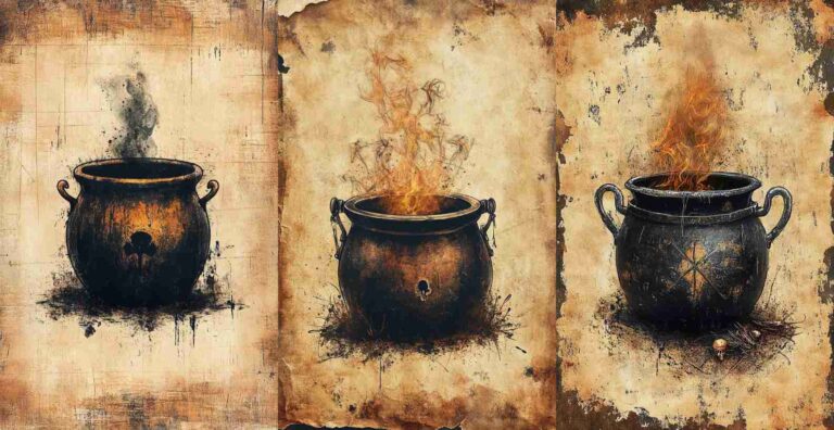 Creepy Cauldron – Free Halloween Junk Journal Printables (WF0060)