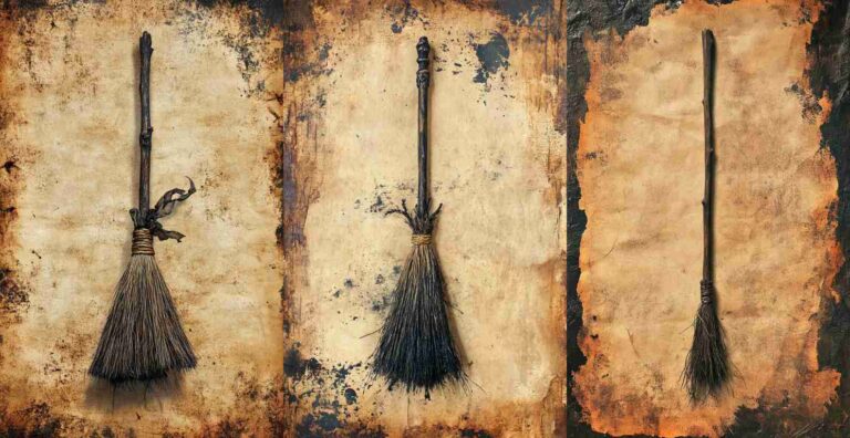 Witch Broomstick – Free Halloween Junk Journal Printables (WF0062)