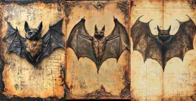 Spooky Bat – Free Halloween Junk Journal Printables (WF0066)