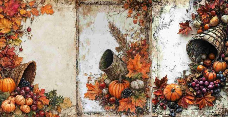 10 Fall Basket Papers – Free Fall Junk Journal Printables (WF0165)