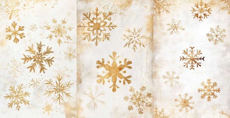 Christmas Snowflakes – Free Christmas Junk Journal Printables (WF0189)