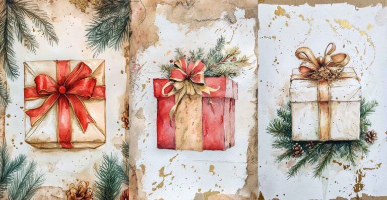 Christmas Presents – Free Christmas Junk Journal Printables (WF0185)