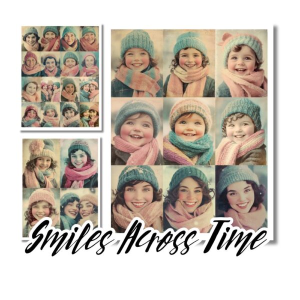 Smiles Across Time - Vintage Winter Photos Ephemera Junk Journal Pack - Image 10