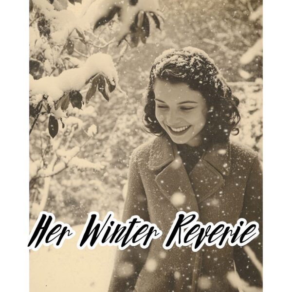 Her Winter Reverie - 29 Vintage Winter Women Photos Ephemera Junk Journal Pack - Image 3