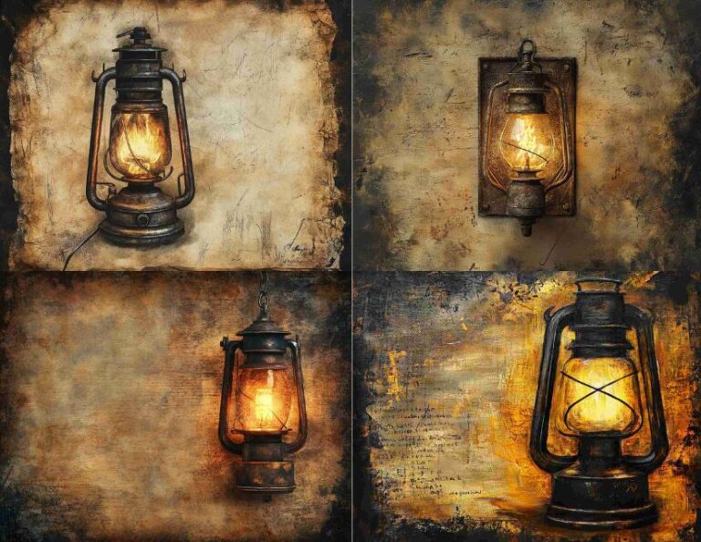 Industrial Gas Lamp – Free Steampunk Junk Journal Printables (ST0004)