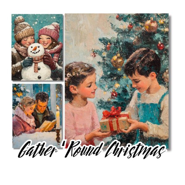 Gather 'Round Christmas - 42 Cozy Christmas Junk Journal Papers for Cozy Holiday Memories - Image 4