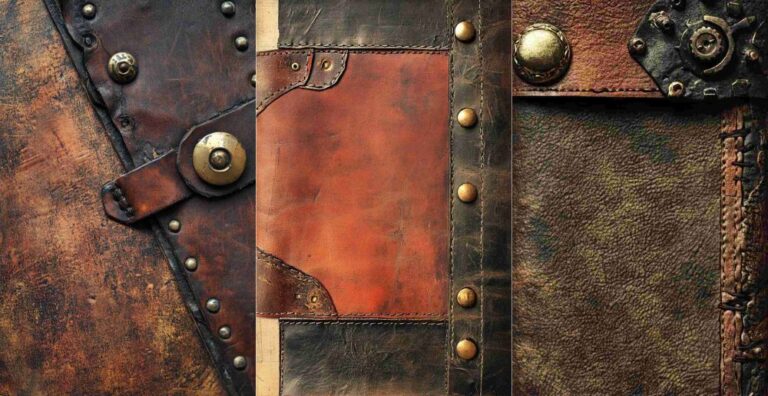 Leather Texture – Free Steampunk Junk Journal Printables (ST0009)