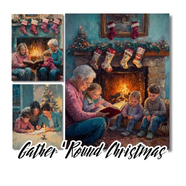 Gather 'Round Christmas - 42 Cozy Christmas Junk Journal Papers for Cozy Holiday Memories - Image 5