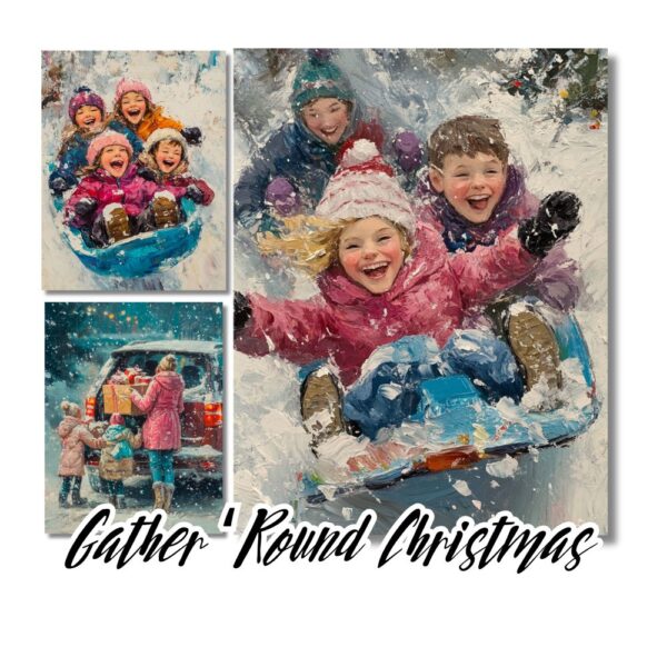 Gather 'Round Christmas - 42 Cozy Christmas Junk Journal Papers for Cozy Holiday Memories - Image 7