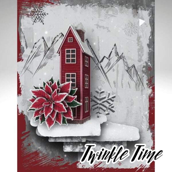 Twinkle Time - Enchanting Red Christmas Junk Journal Paper Printables - Image 10