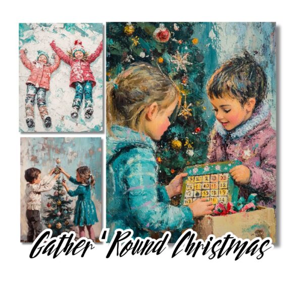 Gather 'Round Christmas - 42 Cozy Christmas Junk Journal Papers for Cozy Holiday Memories - Image 9
