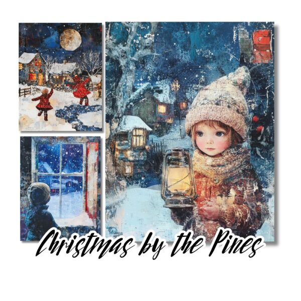 Christmas by the Pines - 46 Cozy Christmas Junk Journal Papers for a Serene Winter Holiday - Image 9